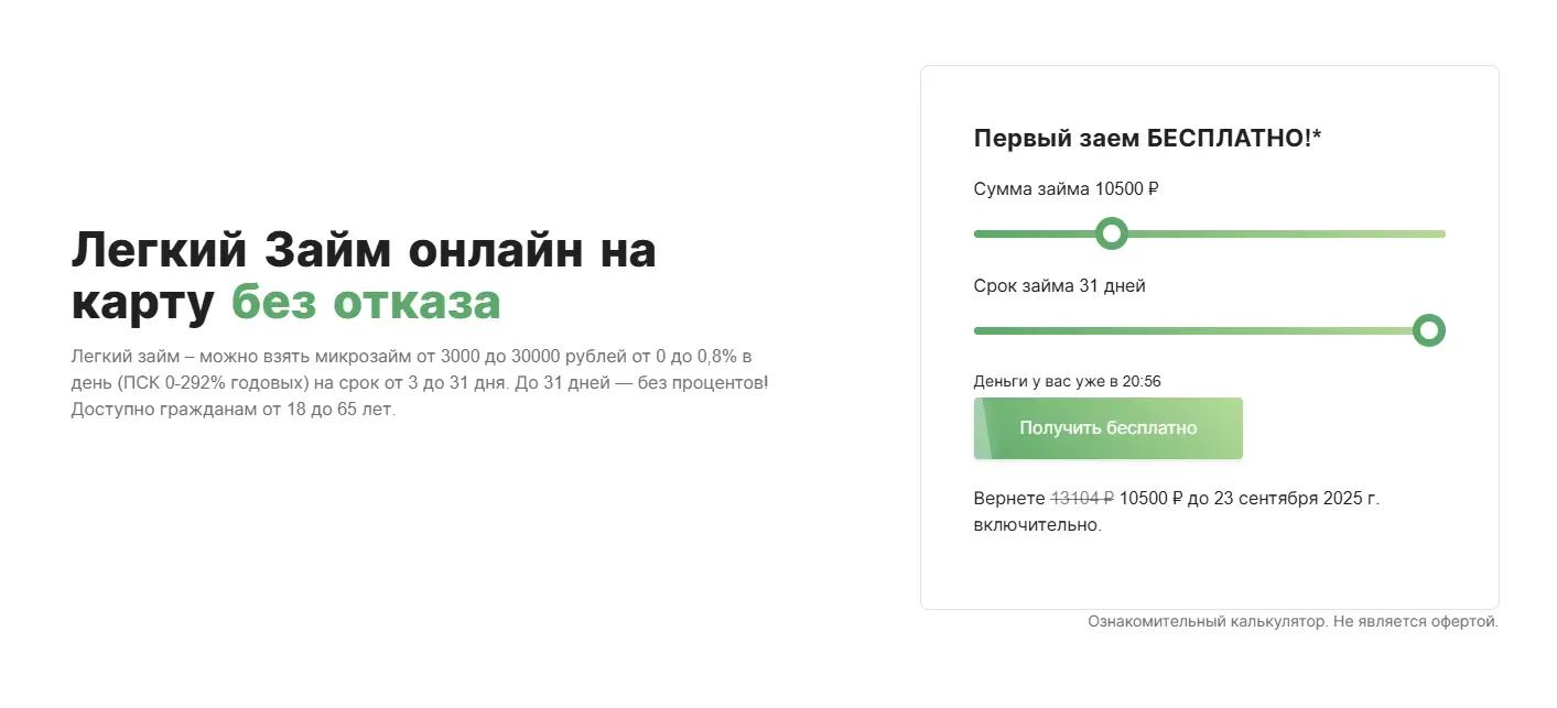 Лёгкий займ: полное руководство по получению онлайн займа, работе с личным кабинетом и условиям МФО
